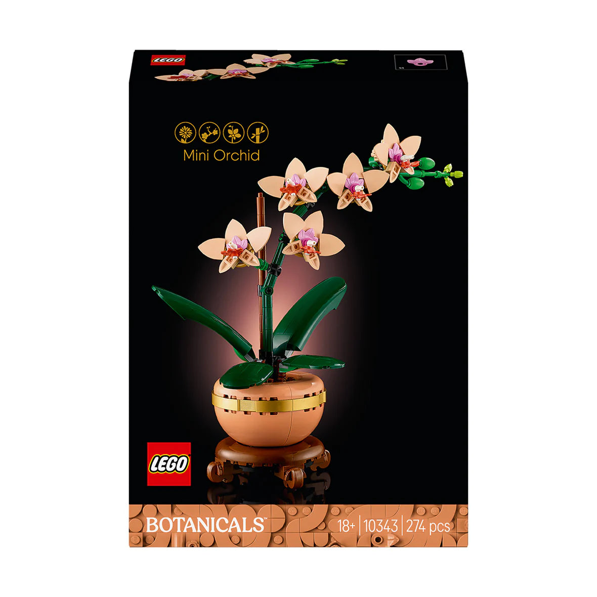 LEGO® Botanicals Mini Orchids 10343 – 274 Piece Floral Building Set