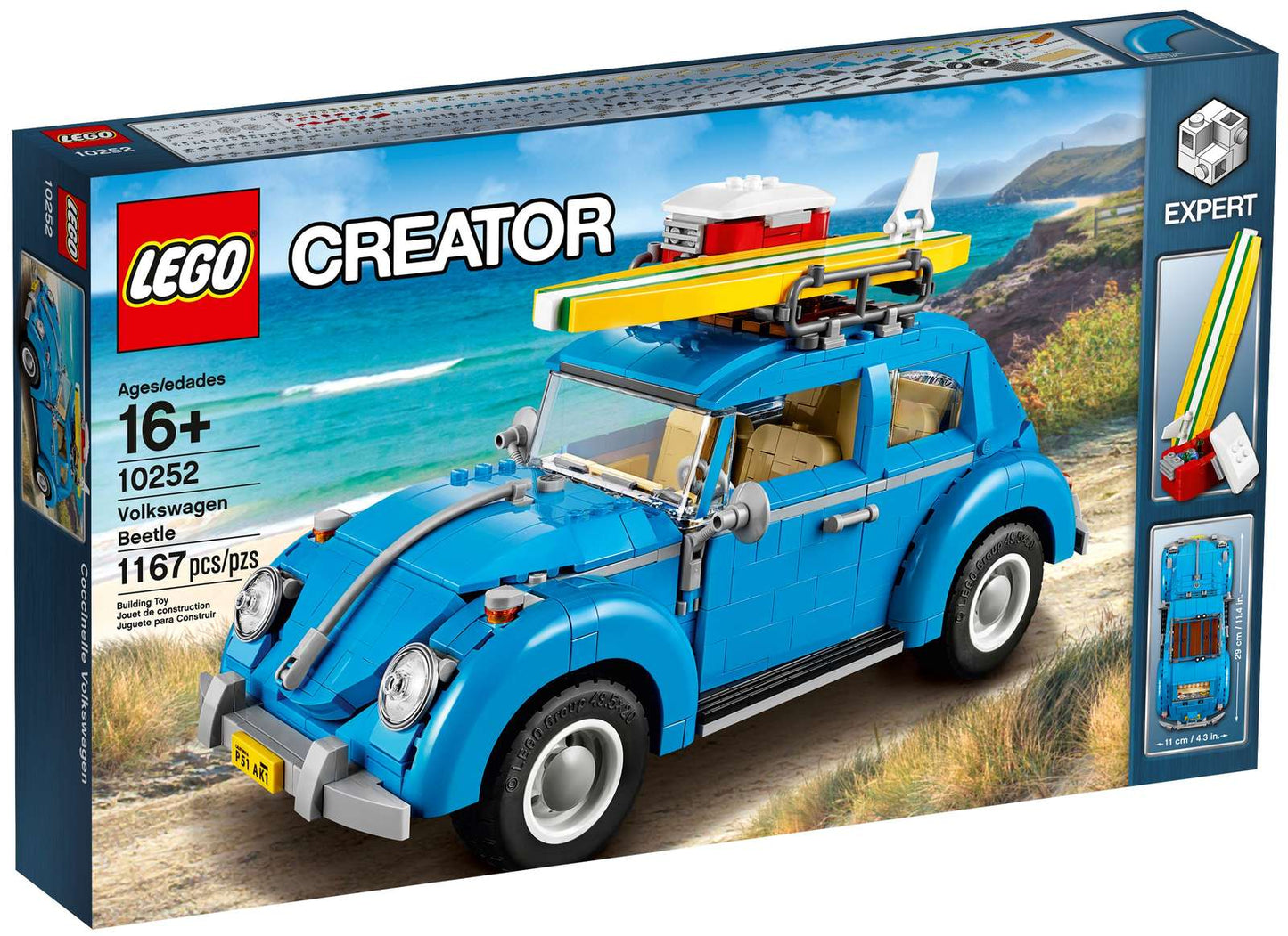 LEGO® Creator Expert Volkswagen Beetle 10252 – 1,167 Piece Collector Building Set - Display Model