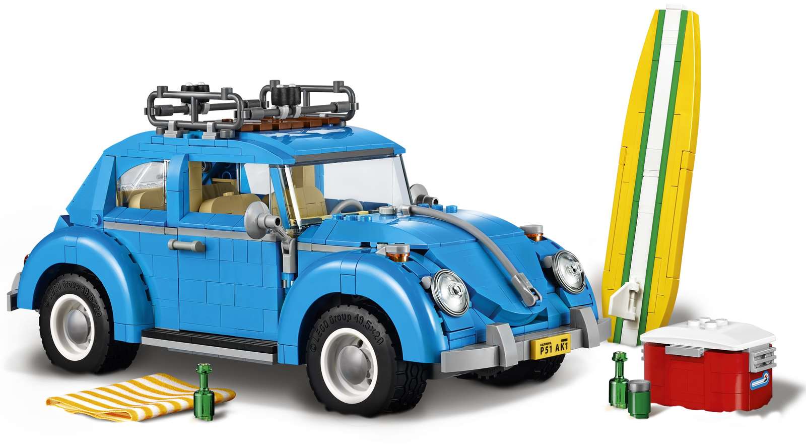 LEGO® Creator Expert Volkswagen Beetle 10252 – 1,167 Piece Collector Building Set - Display Model