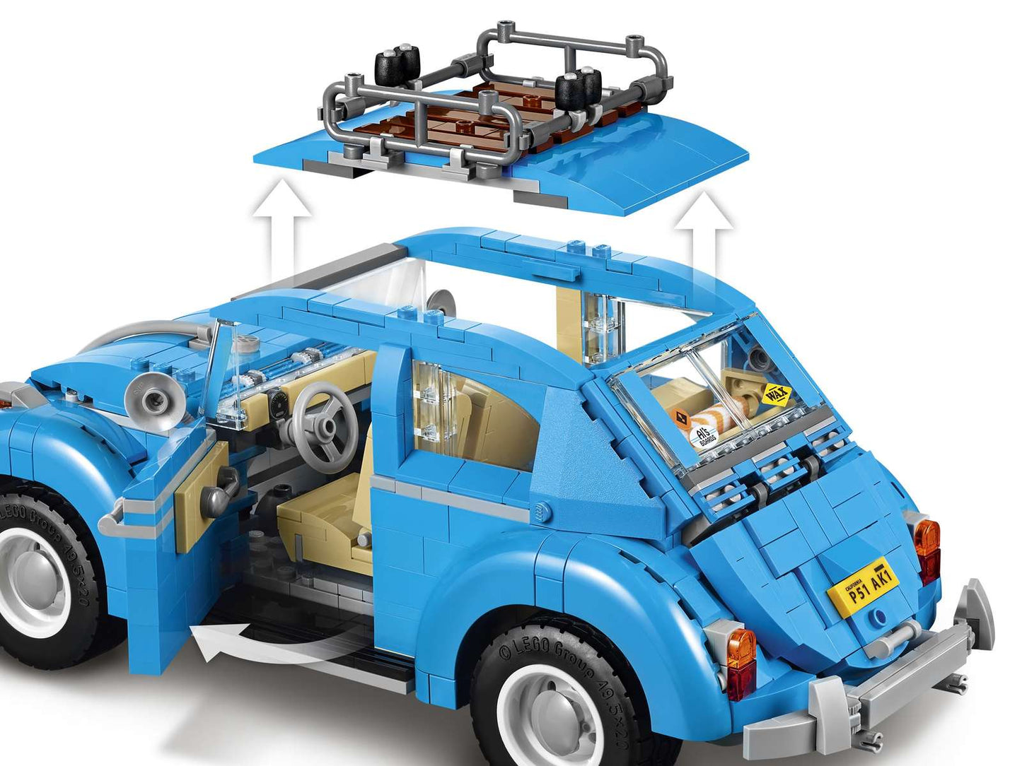 LEGO® Creator Expert Volkswagen Beetle 10252 – 1,167 Piece Collector Building Set - Display Model