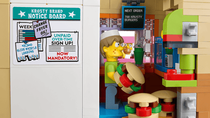 LEGO® Icons The Simpsons™ Krusty Burger - 10352 - 1635 Piece Building Set
