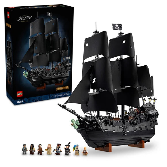 LEGO® ICONS Captain Jack Sparrow's Pirate Ship - Pirates of the Caribbean - 10365 - 2862 Piece Building Set