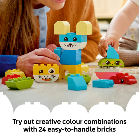 LEGO® DUPLO® My First 3 in 1 Creative Cute Pets Toy 10477 – 24 Piece Kids Playset