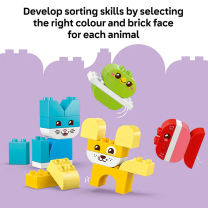 LEGO® DUPLO® My First 3 in 1 Creative Cute Pets Toy 10477 – 24 Piece Kids Playset