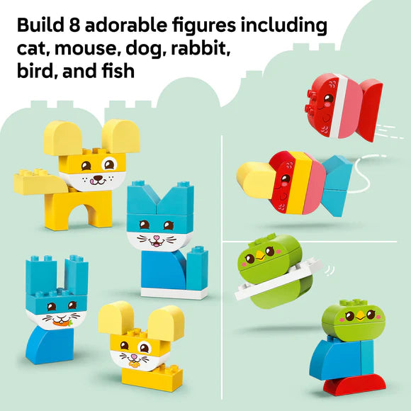 LEGO® DUPLO® My First 3 in 1 Creative Cute Pets Toy 10477 – 24 Piece Kids Playset