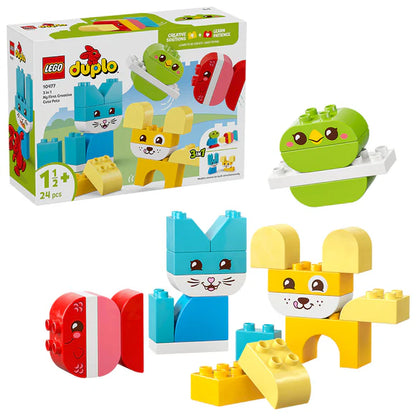LEGO® DUPLO® My First 3 in 1 Creative Cute Pets Toy 10477 – 24 Piece Kids Playset