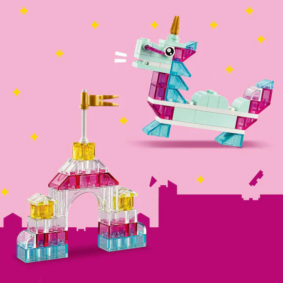 LEGO® Classic Magical Transparent Box, Colorful Building Bricks Toy - 11040 - 340 Piece Building Set
