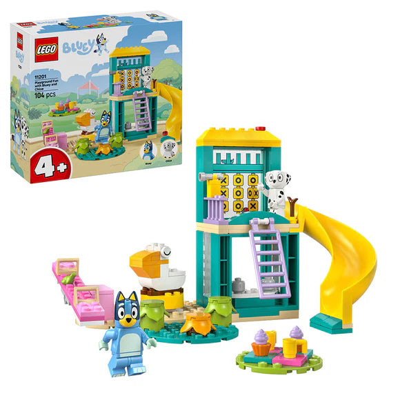 LEGO® Bluey Playground Fun with Bluey and Chloe Preschool - 11201 - 104 Piece Building Set