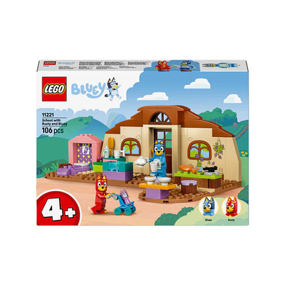 LEGO® Bluey School with Rusty and Bluey 11221 – 106-Piece Building Set