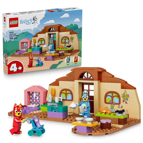 LEGO® Bluey School with Rusty and Bluey 11221 – 106-Piece Building Set