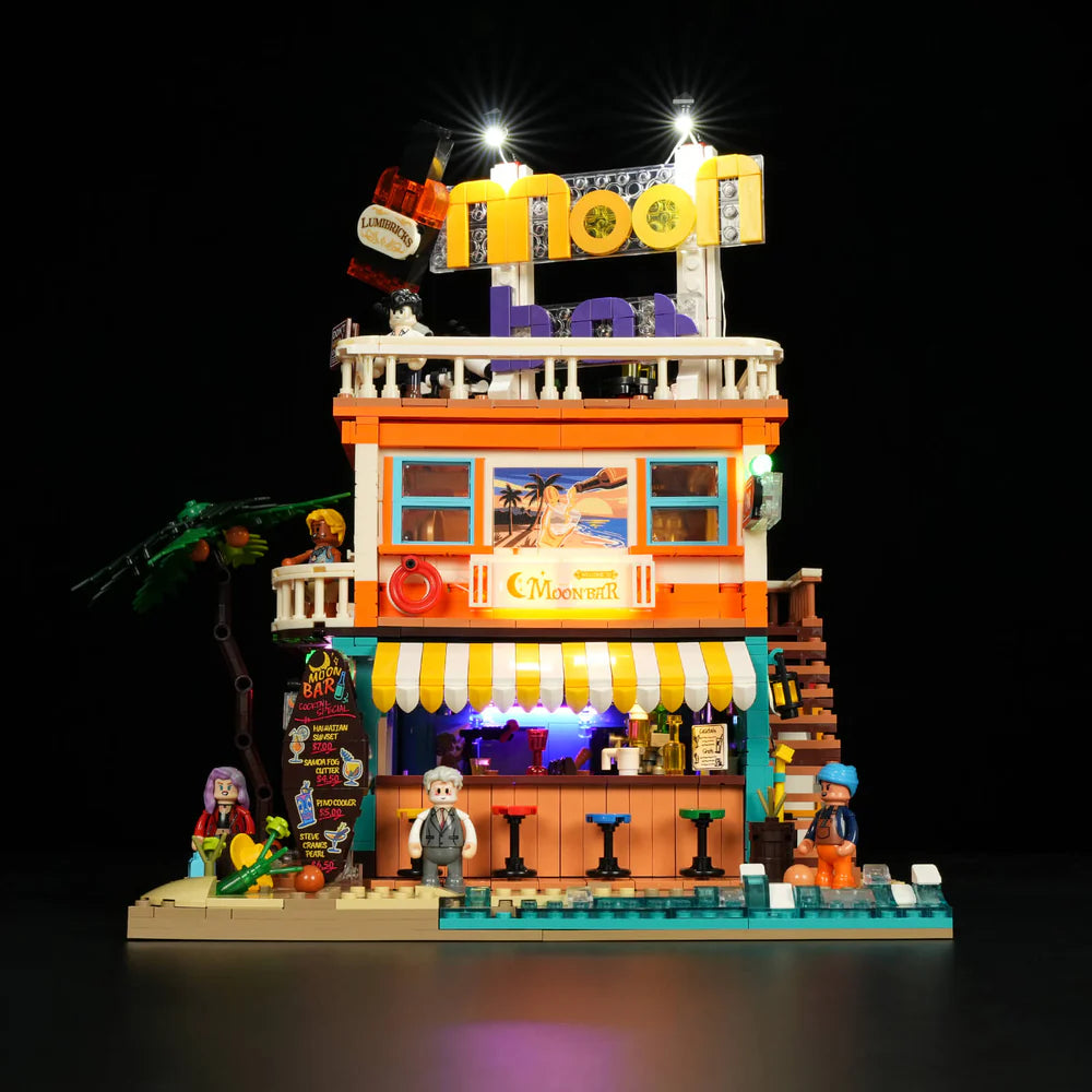 Lumibricks® Moon Bar Road Trip — Modular Building with LED Lights — 18009 — 2186 Piece Building Set