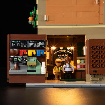 Lumibricks® | Funwhole® Book Café & Coffee House — Modular City Building with LED Lights — F9031 — 1718 Piece Building Set