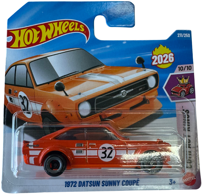 Hot Wheels© Basic - 1972 Datsun Sunny Coupe - Compact Kings - 10/10 - 211/250 - 2026