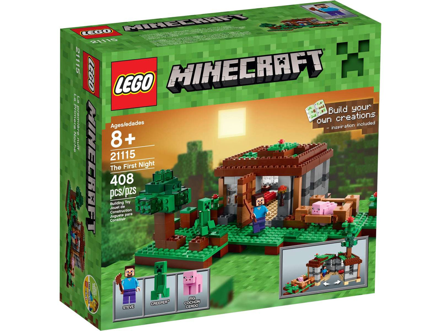 LEGO® Minecraft® The First Night - 21115 - 408 Piece Building Set