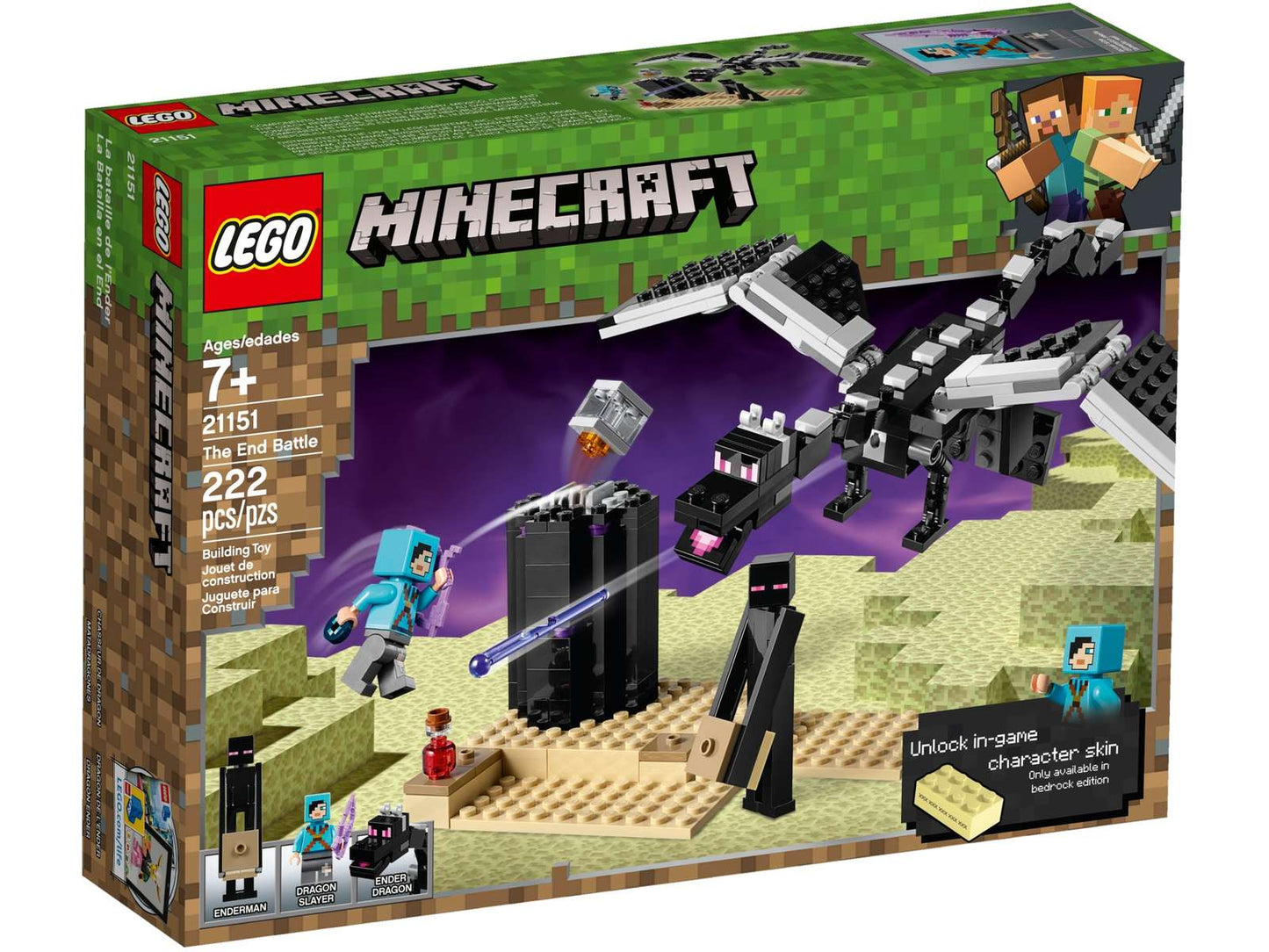 LEGO® Minecraft® The End Battle - 21151 - 222 Piece Building Set