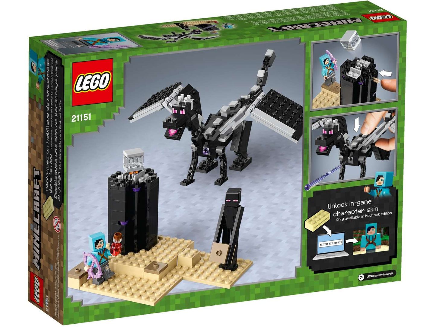 LEGO® Minecraft® The End Battle - 21151 - 222 Piece Building Set