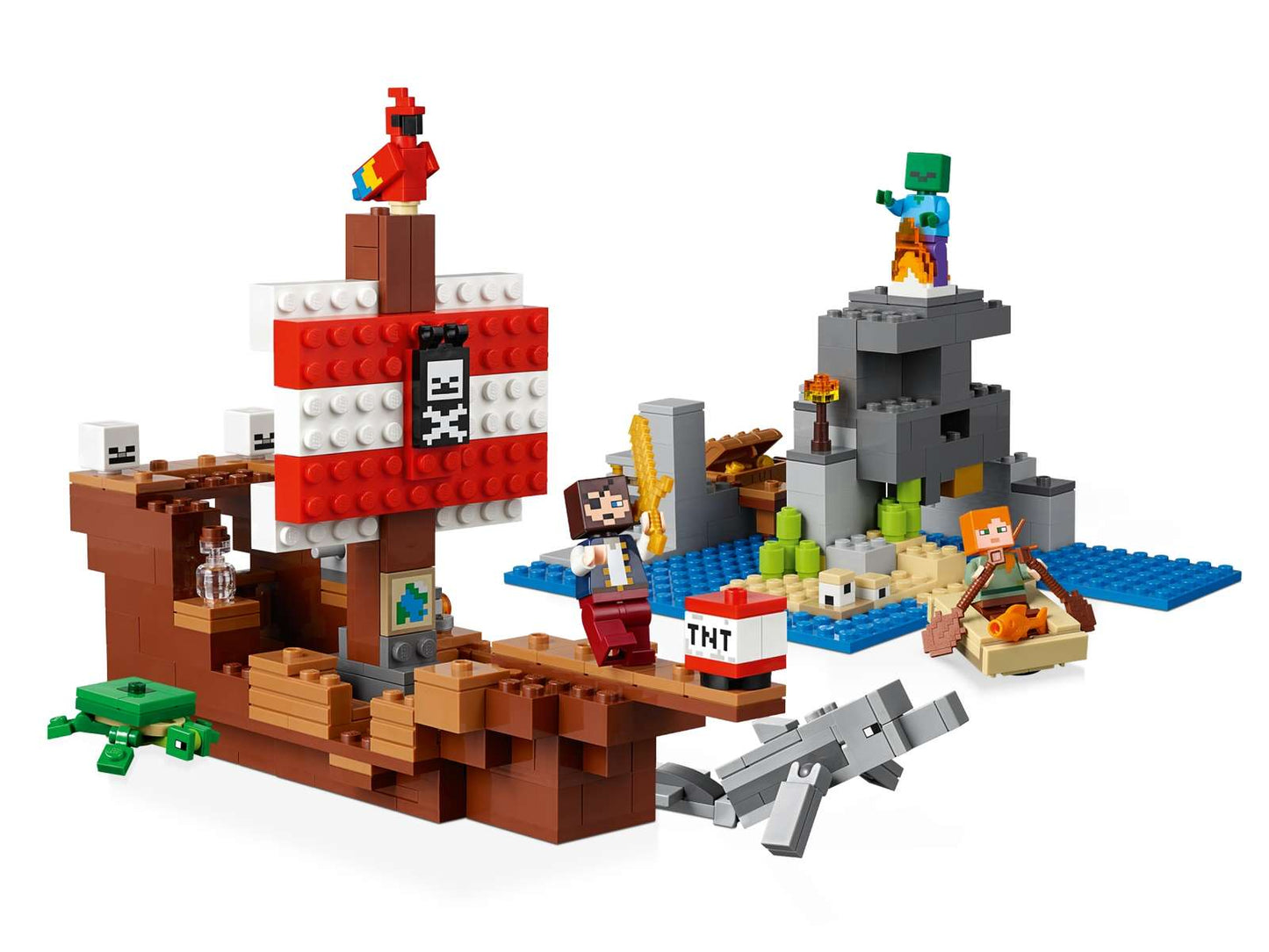 LEGO® Minecraft® The Pirate Ship Adventure - 21152 - 386 Piece Building Set