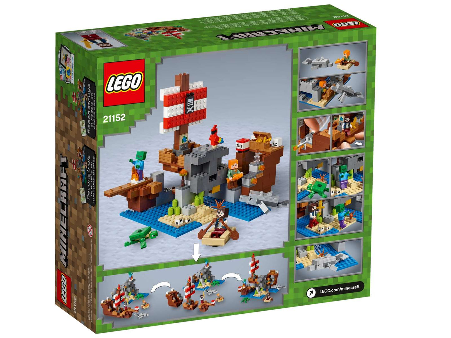 LEGO® Minecraft® The Pirate Ship Adventure - 21152 - 386 Piece Building Set