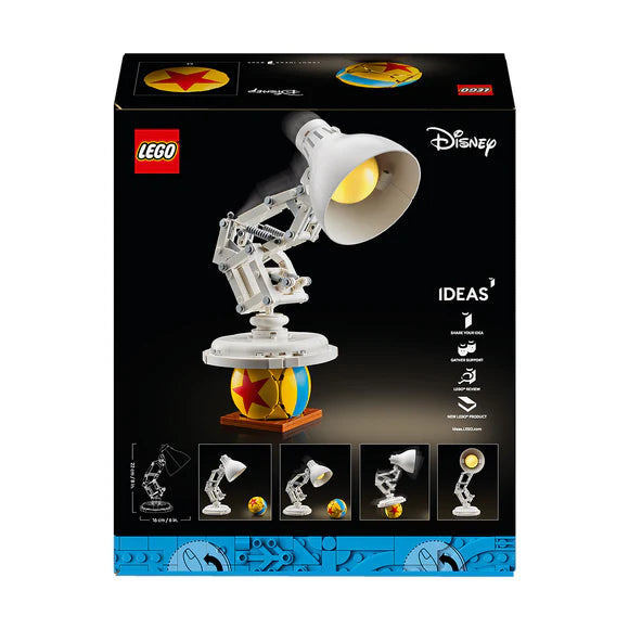 LEGO® Ideas | Disney Pixar Luxo Jr. Buildable Display Model - 21357 - 613 Piece Building Set