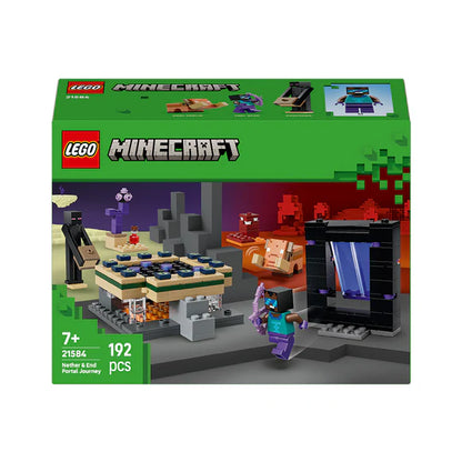 LEGO® Minecraft® Nether & End Portal Journey 21584 – 192 Piece Gamer Toy