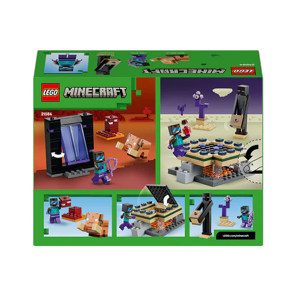 LEGO® Minecraft® Nether & End Portal Journey 21584 – 192 Piece Gamer Toy