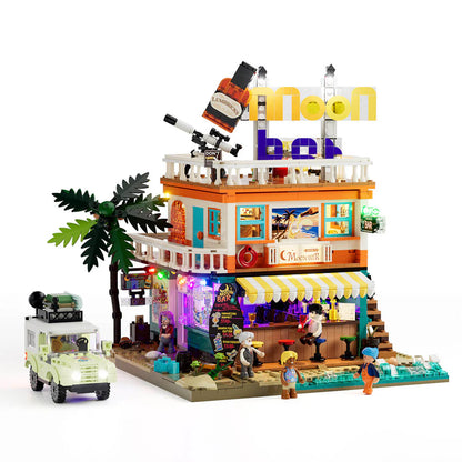 Lumibricks® Moon Bar Road Trip — Modular Building with LED Lights — 18009 — 2186 Piece Building Set