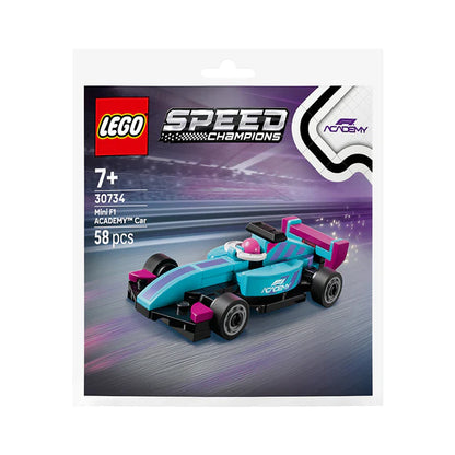 LEGO® Speed Champions Mini F1 Academy™ Car Recruitment Bag 30734 – 58 Piece Building Set