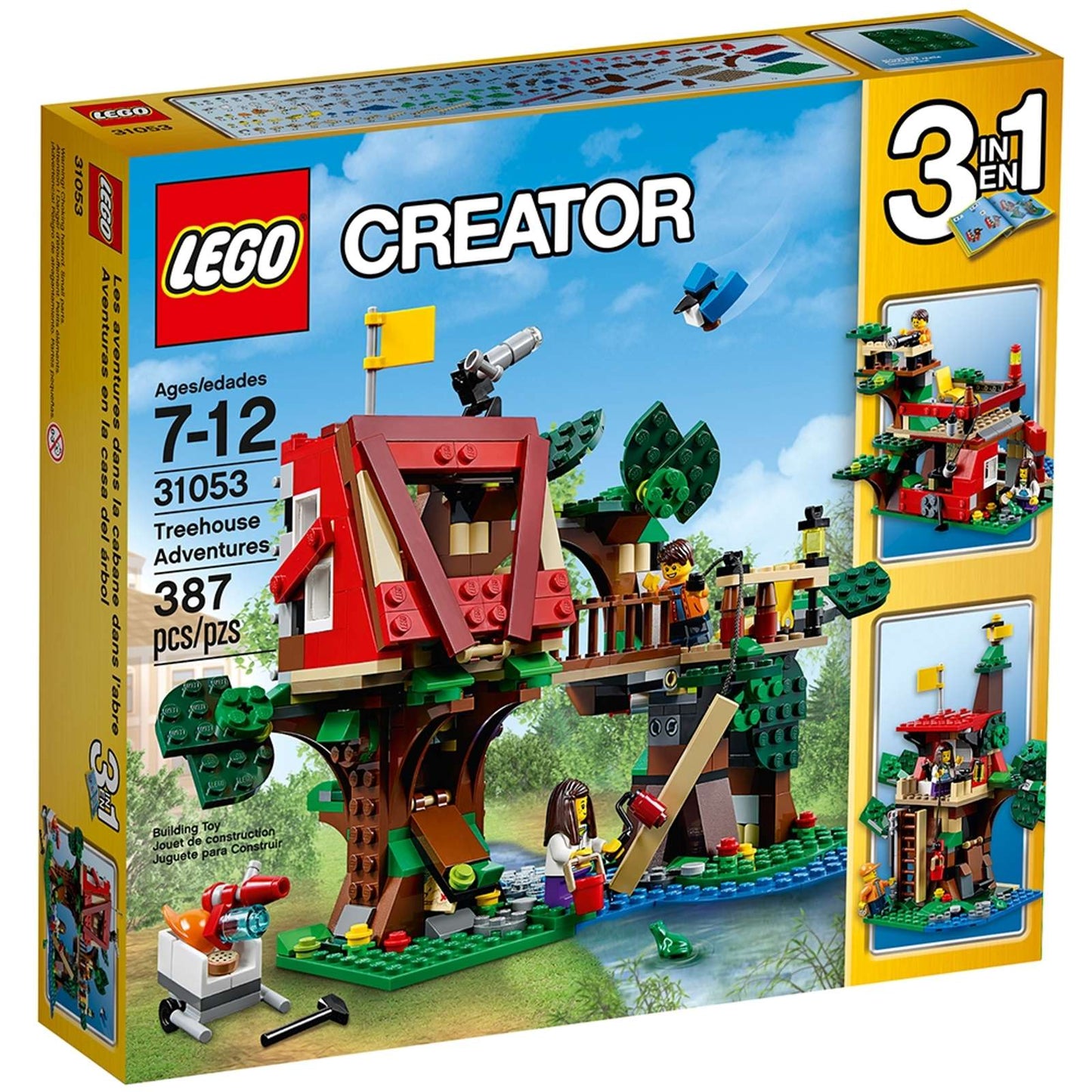 LEGO® Creator 3 in 1 Treehouse Adventures - 31053 - 387 Piece Building Set