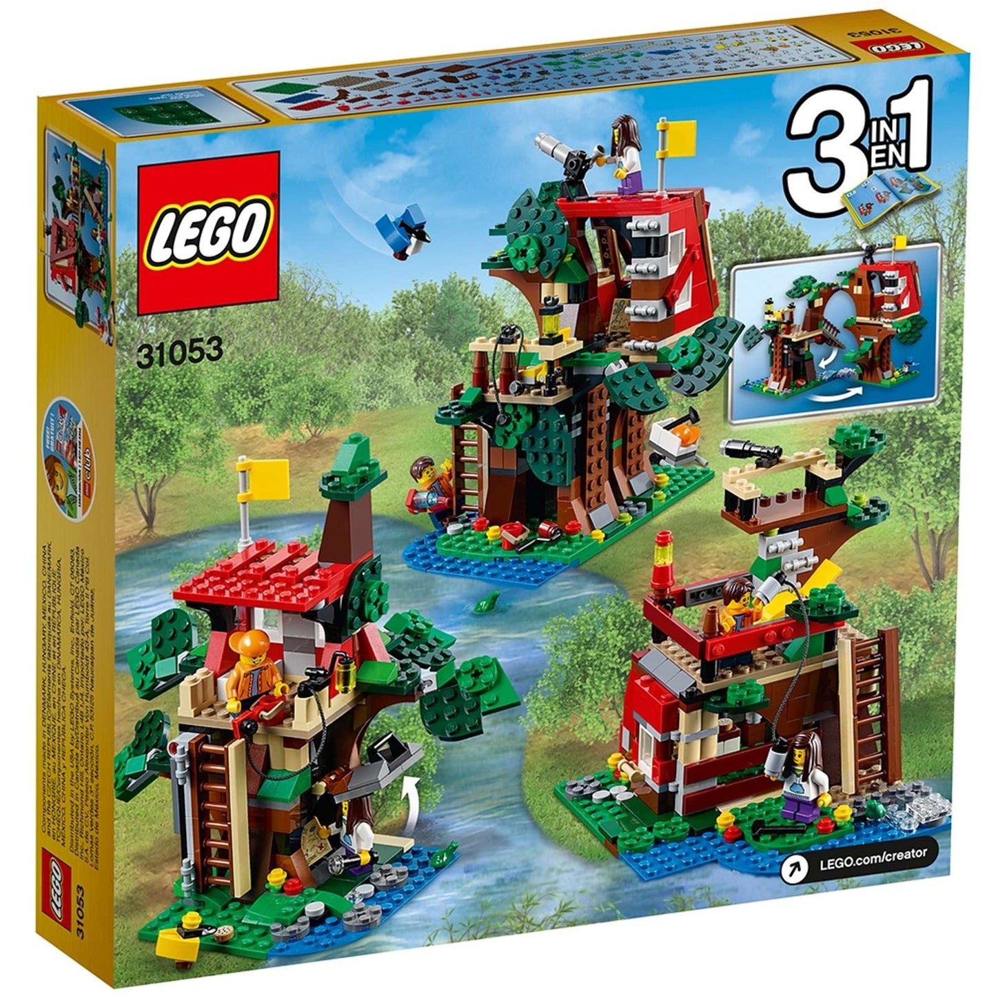 LEGO® Creator 3 in 1 Treehouse Adventures - 31053 - 387 Piece Building Set