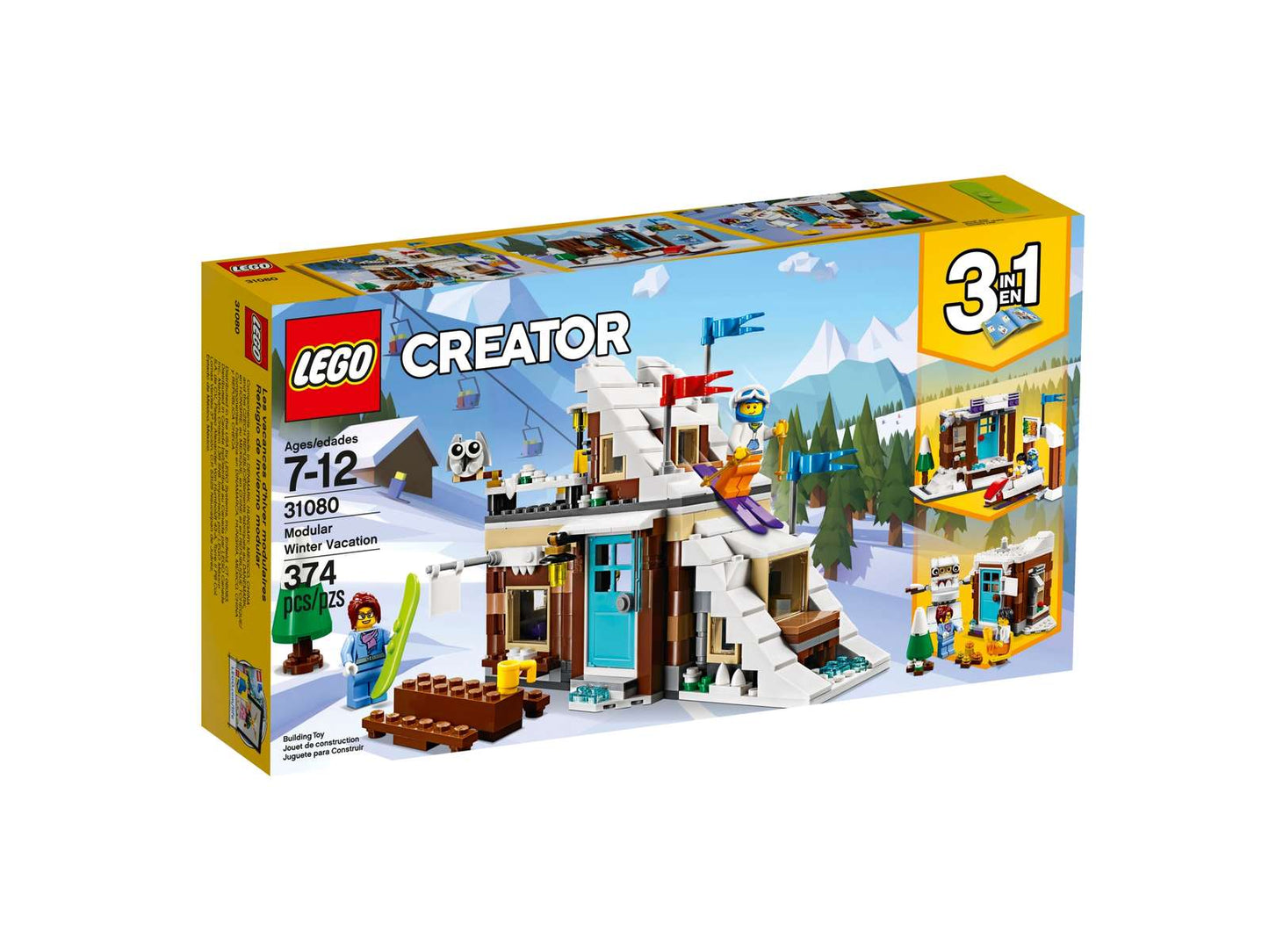 LEGO® Creator 3 in 1 Modular Winter Vacation - 31080 - 374 Piece Building Set