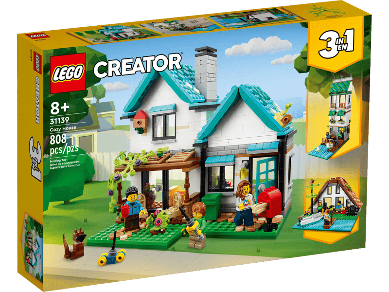 LEGO® Creator 3-in-1 Cosy House | 31139 | 808 Piece Building Set