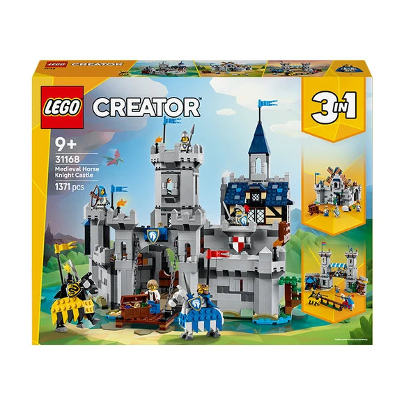 LEGO® Creator 3in1 Medieval Horse Knight Castle — 31168 — 1371 Piece Building Set