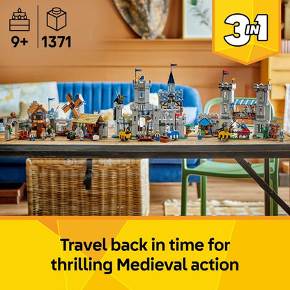 LEGO® Creator 3in1 Medieval Horse Knight Castle — 31168 — 1371 Piece Building Set