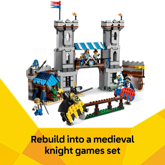 LEGO® Creator 3in1 Medieval Horse Knight Castle — 31168 — 1371 Piece Building Set