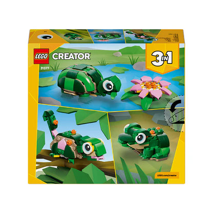 LEGO® Creator 3 in 1 Turtle with a Water Lily Flower - 31377 - 124 Piece Building Set