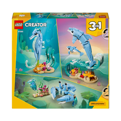 LEGO® Creator 3in1 Sea Animals: Beautiful Dolphins - 31385 - 542 Piece Building Set