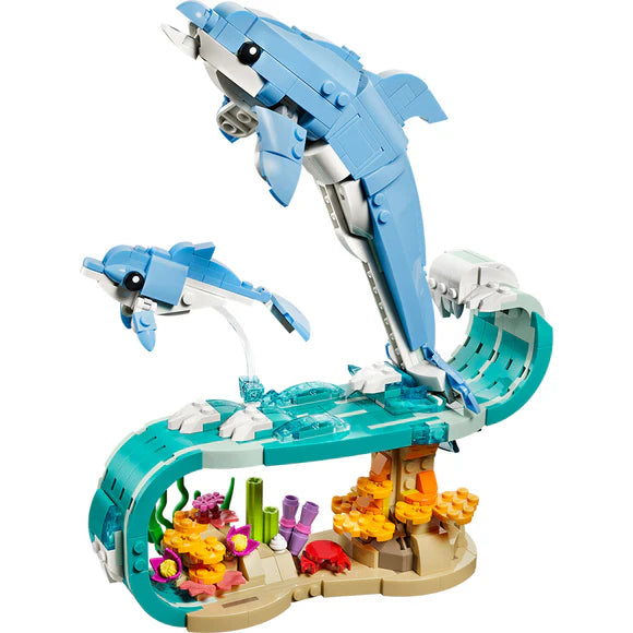 LEGO® Creator 3in1 Sea Animals: Beautiful Dolphins - 31385 - 542 Piece Building Set