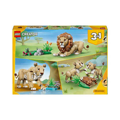 LEGO® Creator 3-in-1 Wild Animals: Majestic Lion — 31386 — 839 Piece Building Set