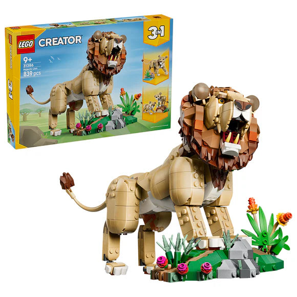 LEGO® Creator 3-in-1 Wild Animals: Majestic Lion — 31386 — 839 Piece Building Set