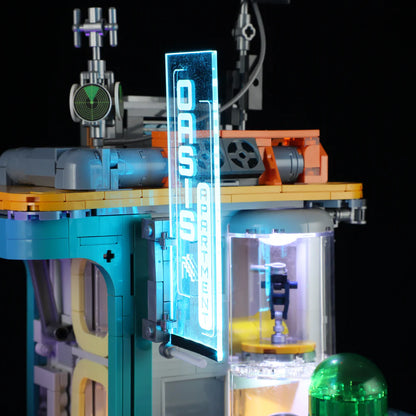 Lumibricks® | Funwhole® Cyberpunk Mansion — Future City Modular Building with LED Lights — F9042 — 2524 Piece Building Set