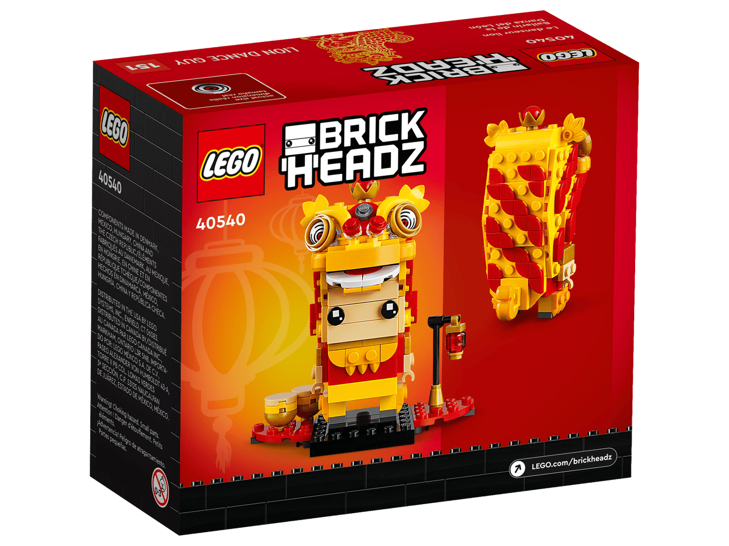 LEGO® BrickHeadz™ Lion Dance Guy - 40540 - 239 Piece Building Set