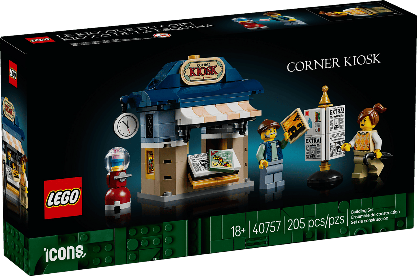 LEGO® ICONS™  Corner Café - 40757 - 205 Piece Building Set