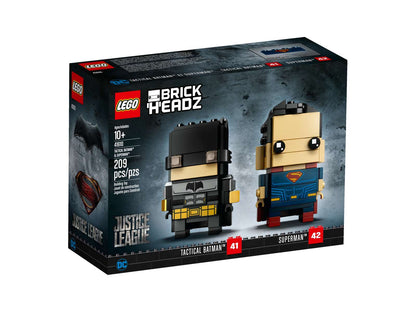 LEGO® BrickHeadz™ Tactical Batman™ & Superman™ - 41610 - 209 Piece Building Set