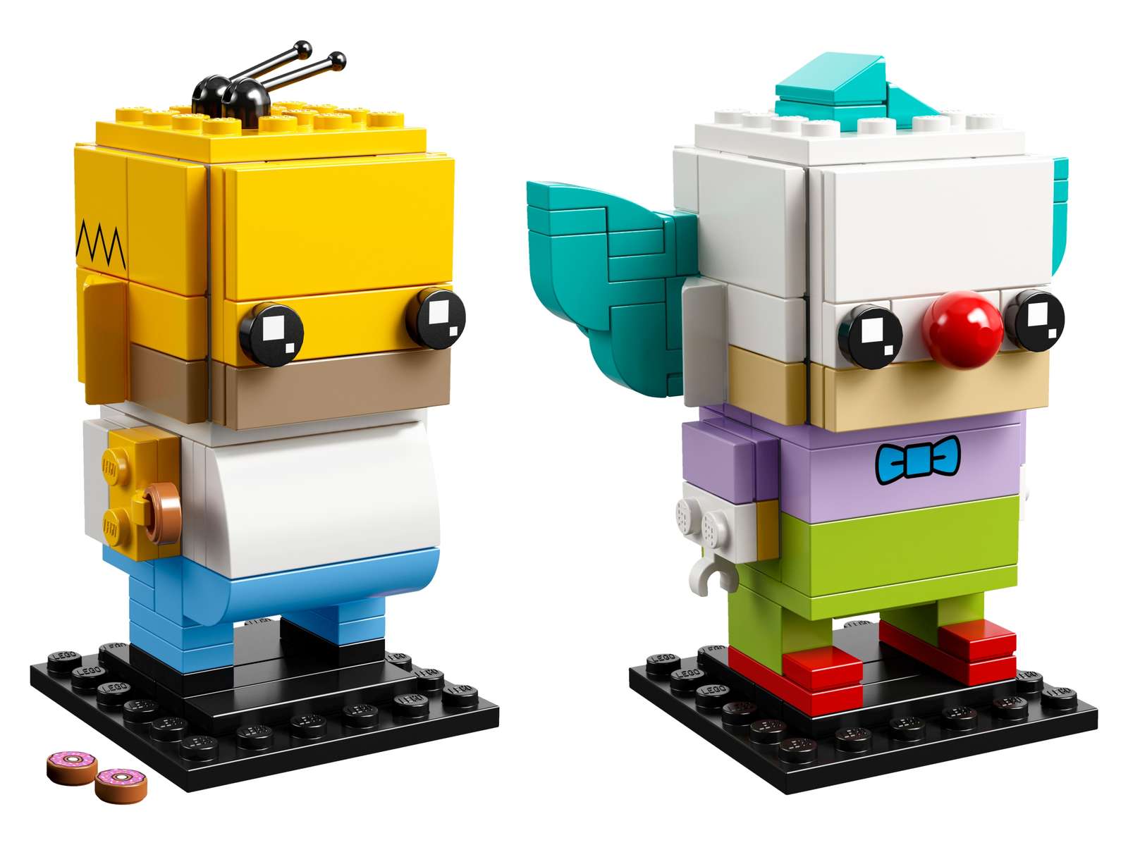 LEGO® BrickHeadz™ Homer Simpson & Krusty the Clown - 41632 - 215 Piece Building Set