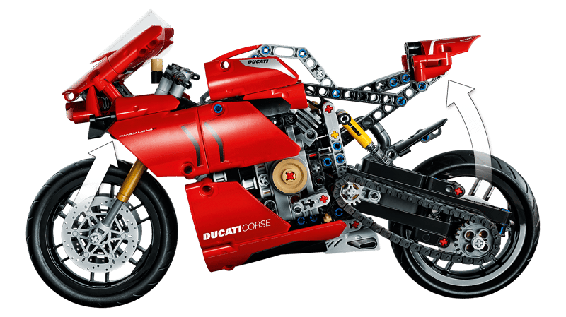 LEGO® Technic™ Ducati Panigale V4 R Motorcycle — 42107 — 646 Piece Building Set
