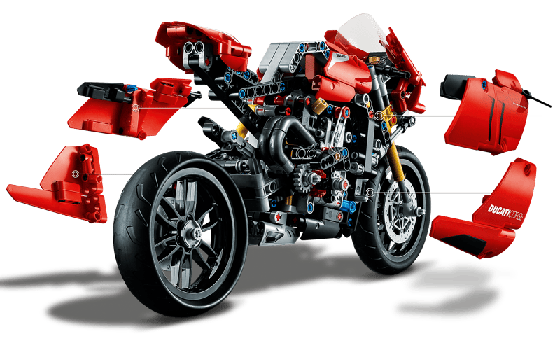 LEGO® Technic™ Ducati Panigale V4 R Motorcycle — 42107 — 646 Piece Building Set