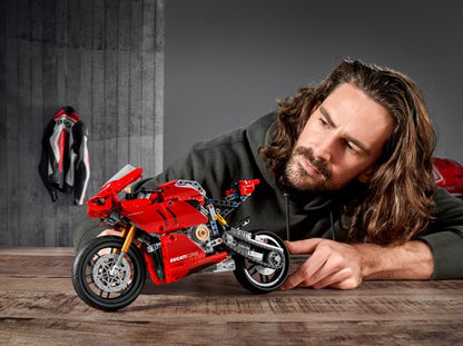 LEGO® Technic™ Ducati Panigale V4 R Motorcycle — 42107 — 646 Piece Building Set