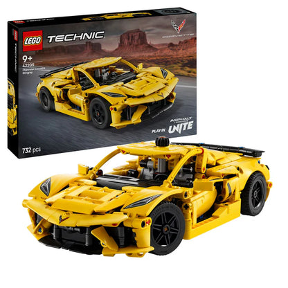 LEGO® Technic Chevrolet Corvette Stingray Yellow - 42205 - 732 Piece Building Set