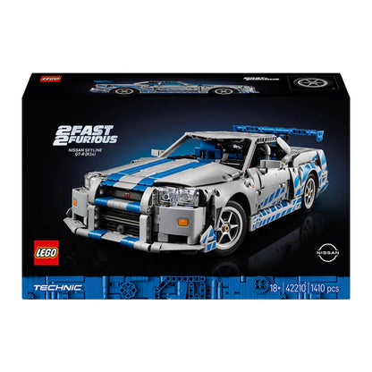 LEGO® Technic™ 2 Fast 2 Furious Nissan Skyline GT-R (R34) — 42210 — 1410 Piece Building Set
