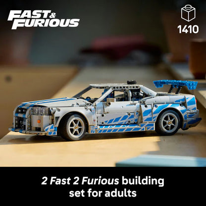 LEGO® Technic™ 2 Fast 2 Furious Nissan Skyline GT-R (R34) — 42210 — 1410 Piece Building Set